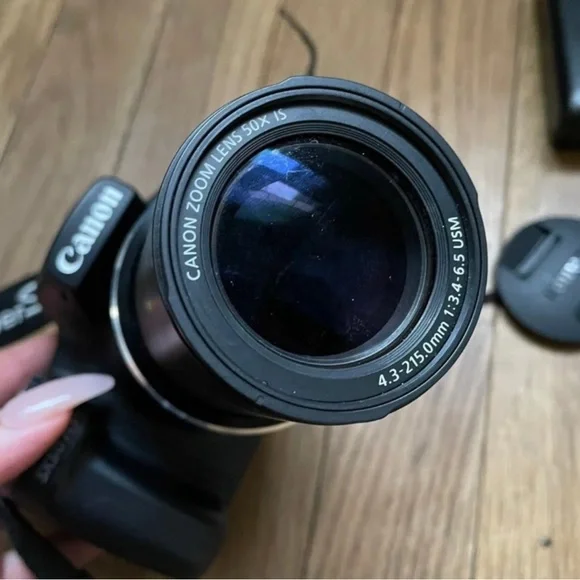 Digital Camera with Strap - Black